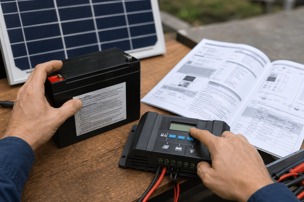 Charging Batteries Solar2