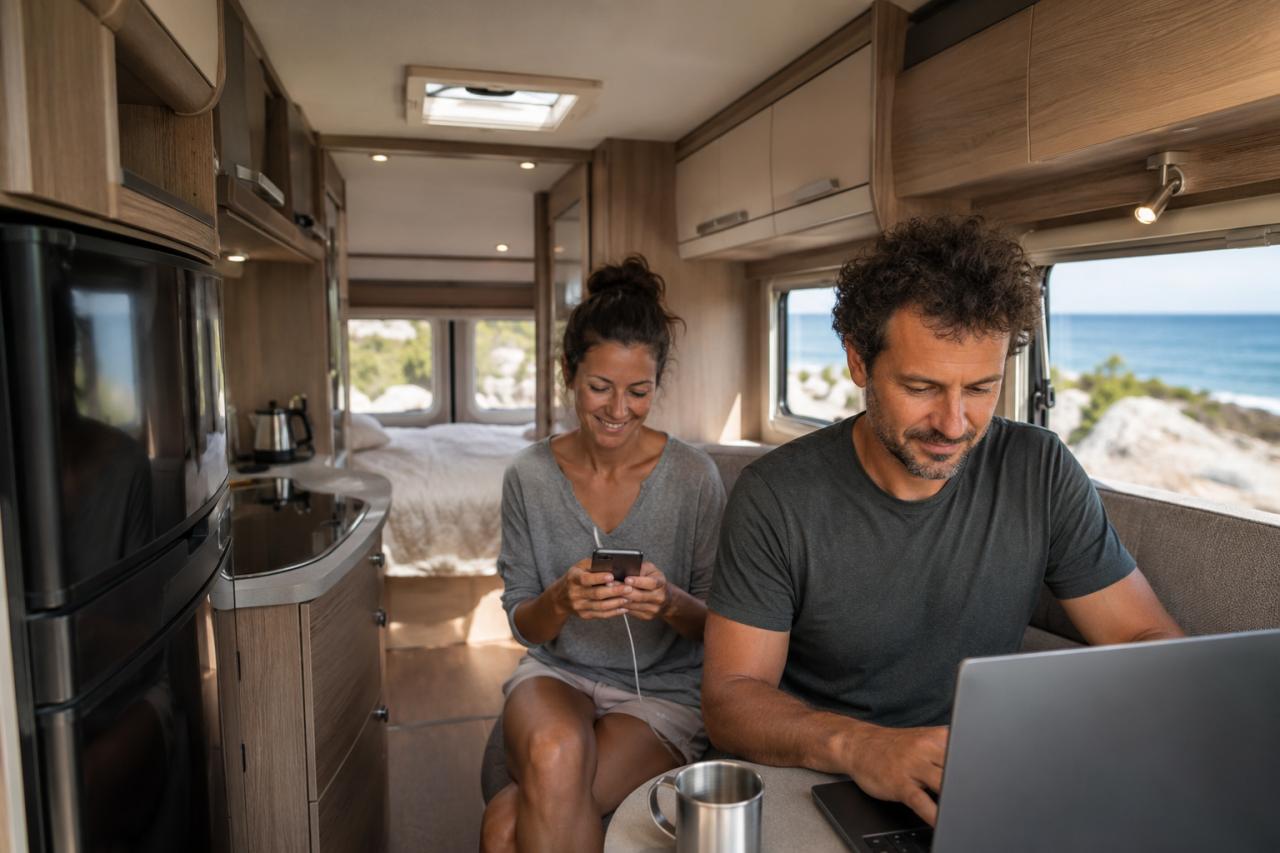 Common Solar Battery Storage Ranges for Motorhomes