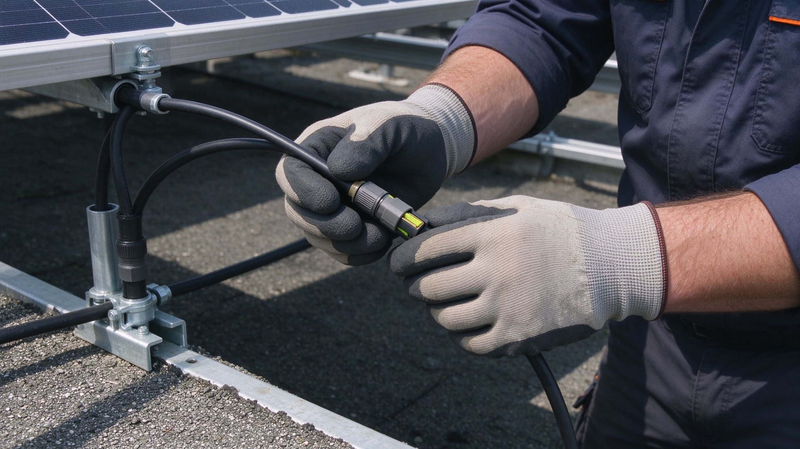 How to Install and Check Solar Panel Cables Safely