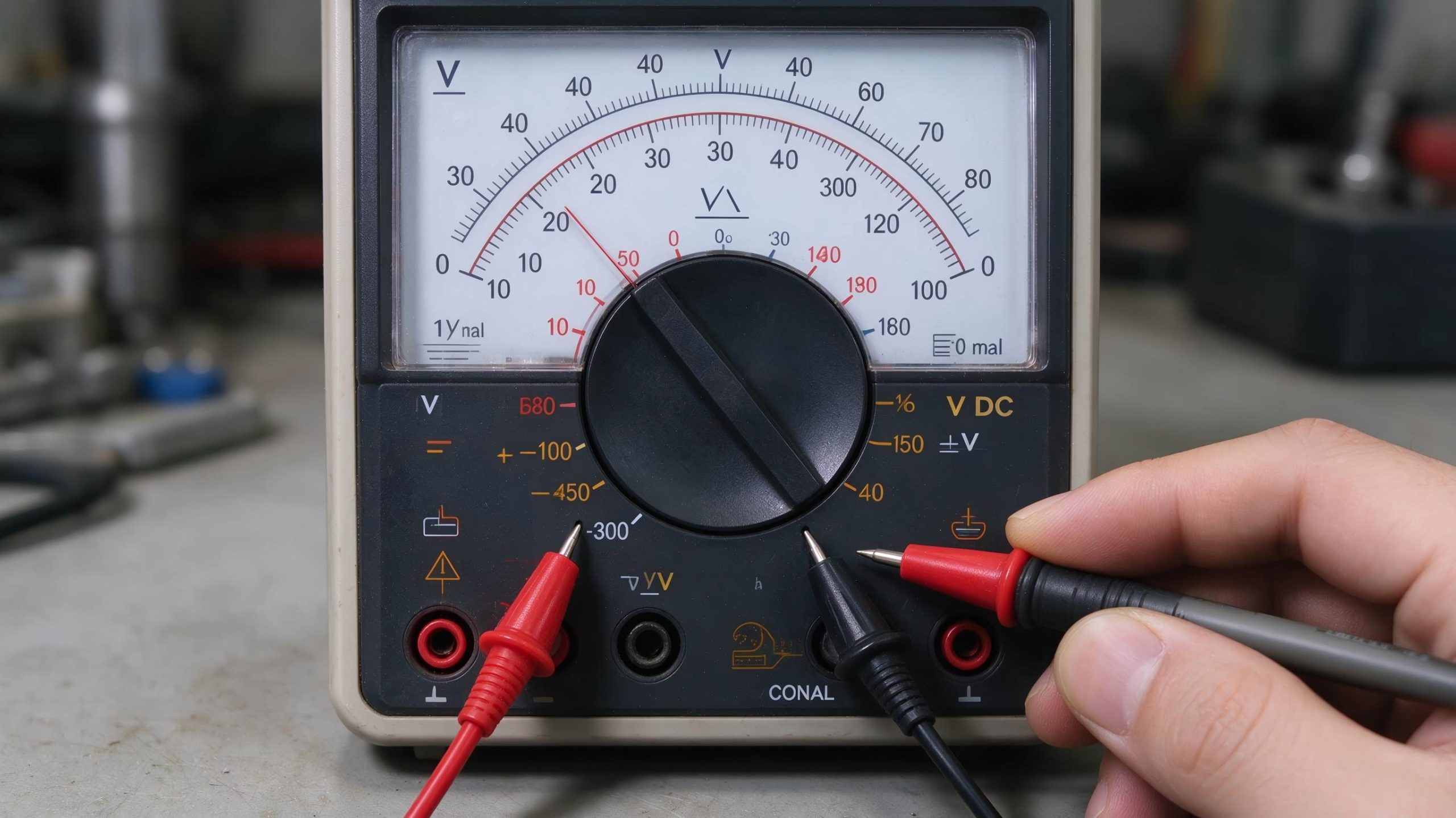 Meter dial on DCV. Used in the Tools and Safety