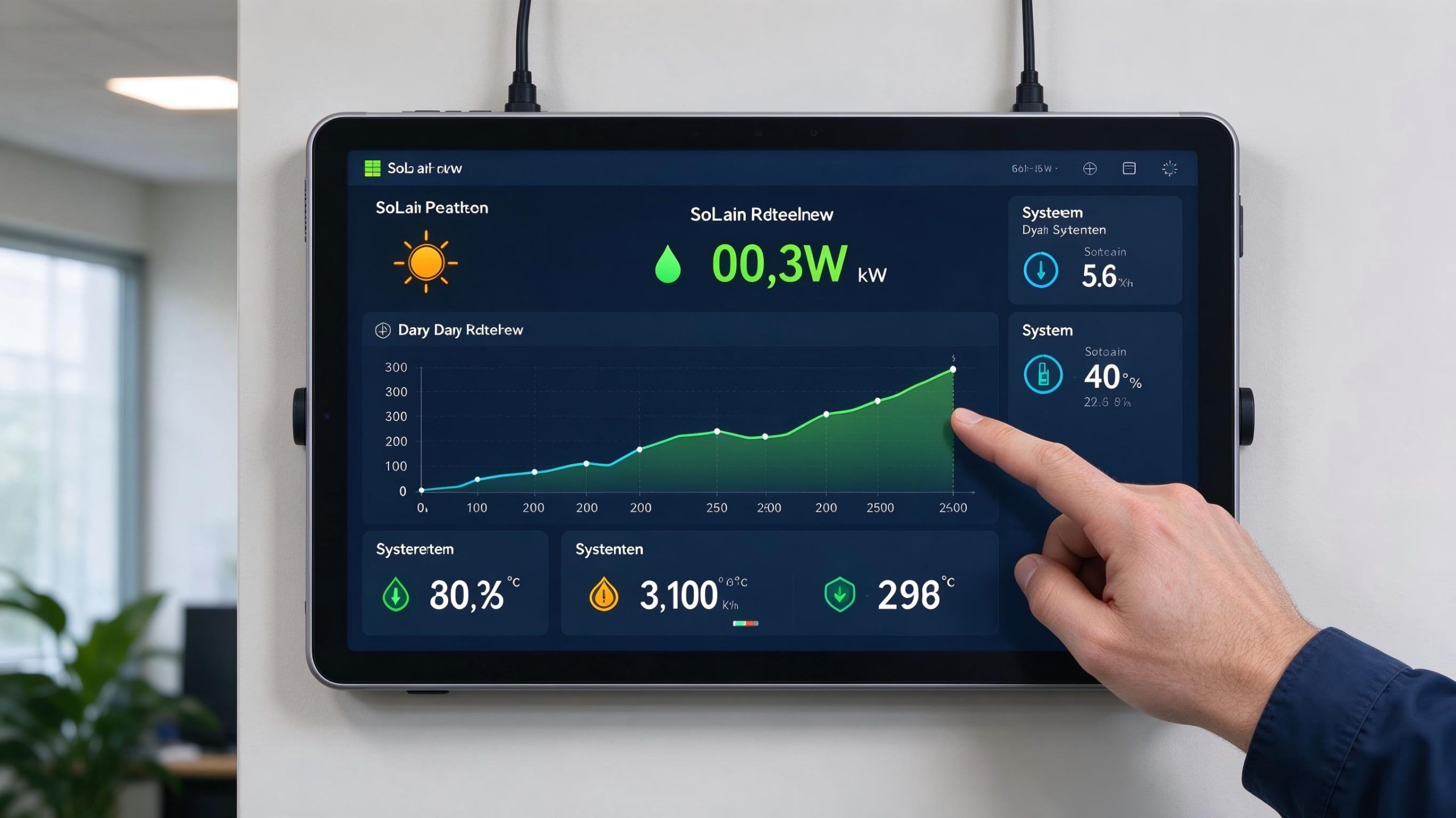 Monitoring dashboard. Used in the Why Choose It