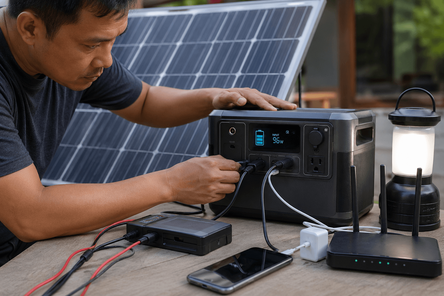 Charging Batteries Solar4