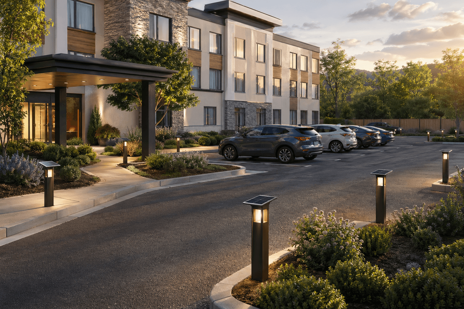 outdoor post solar lights​4