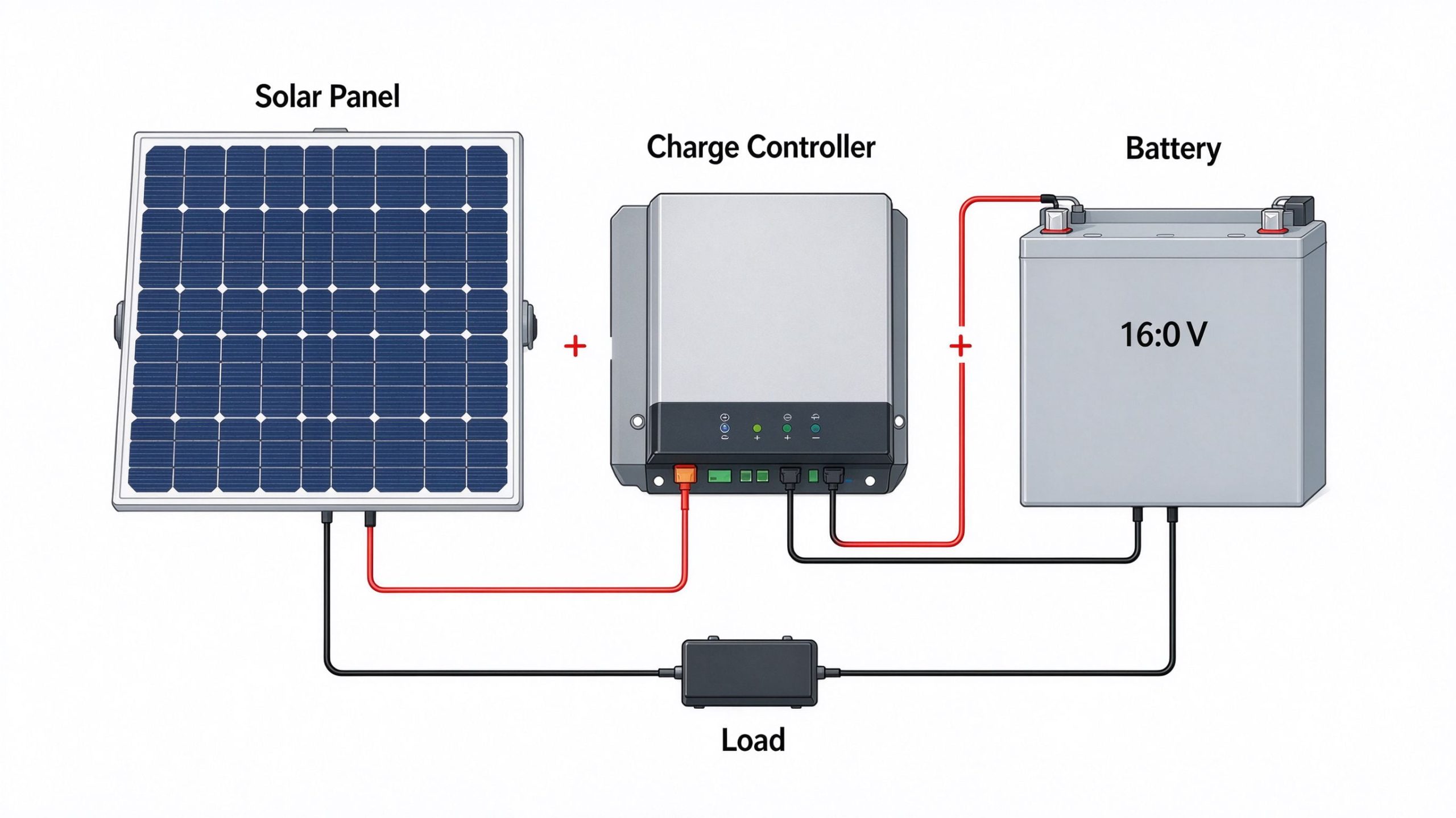 Solar panel cable size is chosen by current, run length, and allowable voltage drop, not by the panel wattage on the box
